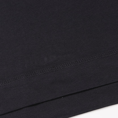 Tシャツ クルーネック 半袖 ラバーロゴ コットン ダークネイビー モンクレールグルノーブル トップス MONCLER GRENOBLE