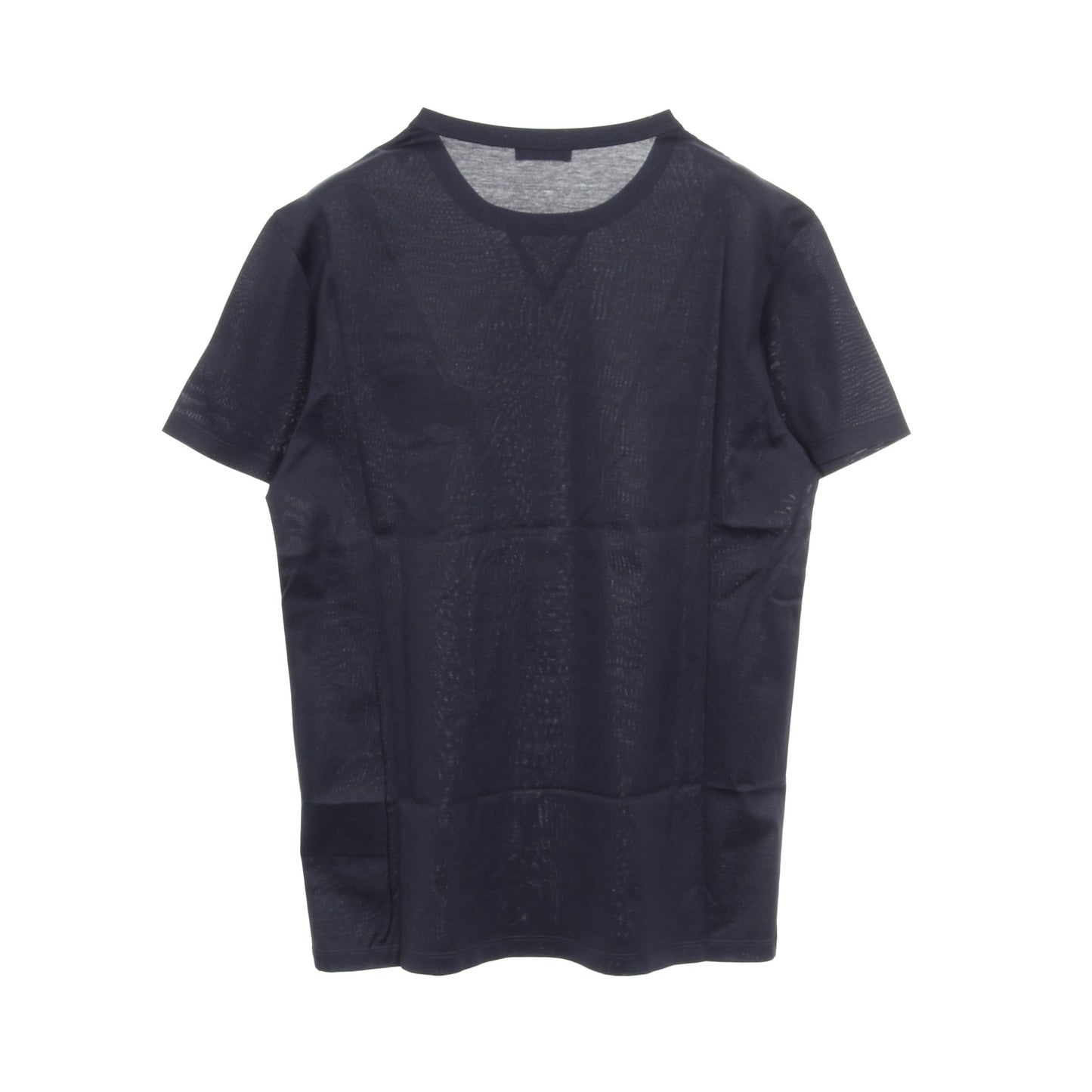 Tシャツ クルーネック 半袖 ダブルロゴ ワッペン コットン ネイビー モンクレール トップス MONCLER