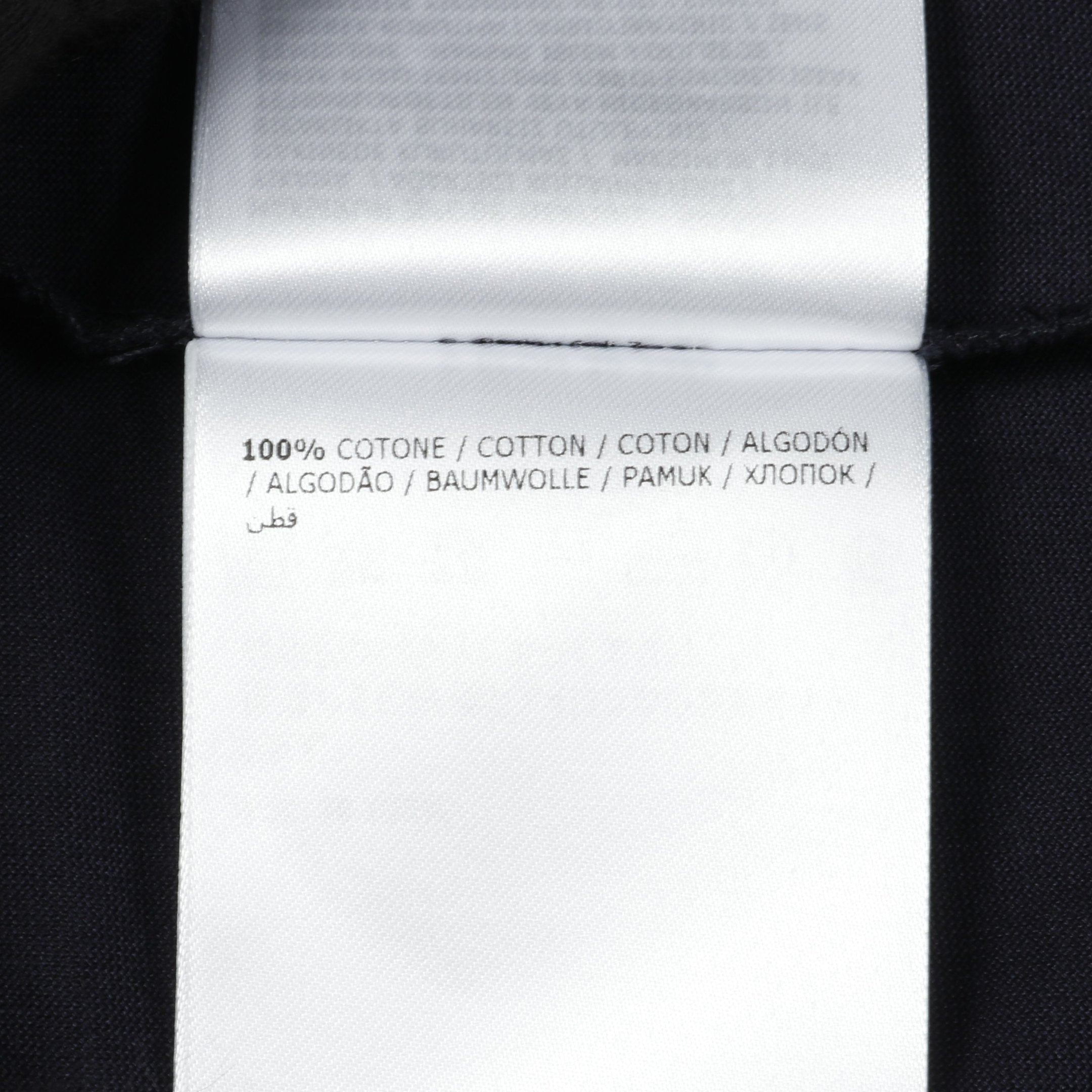 Tシャツ クルーネック 半袖 ダブルロゴ ワッペン コットン ネイビー