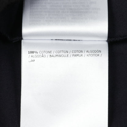 Tシャツ クルーネック 半袖 ダブルロゴ ワッペン コットン ネイビー モンクレール トップス MONCLER