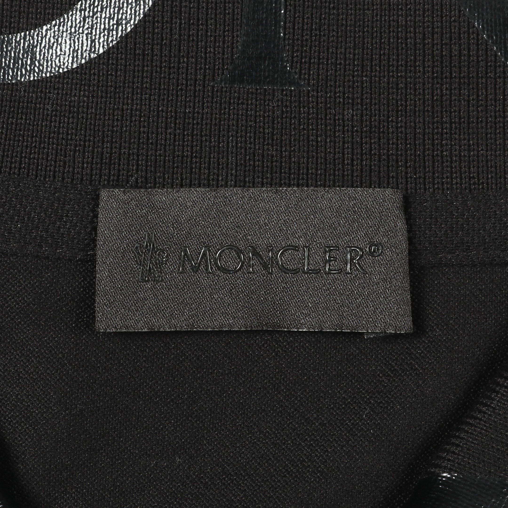 美品 MONCLER モンクレール ポロシャツ ストレッチ ロゴワッペン 黒 M MONCLER（モンクレール） ポロシャツ レディース 半袖 コットン