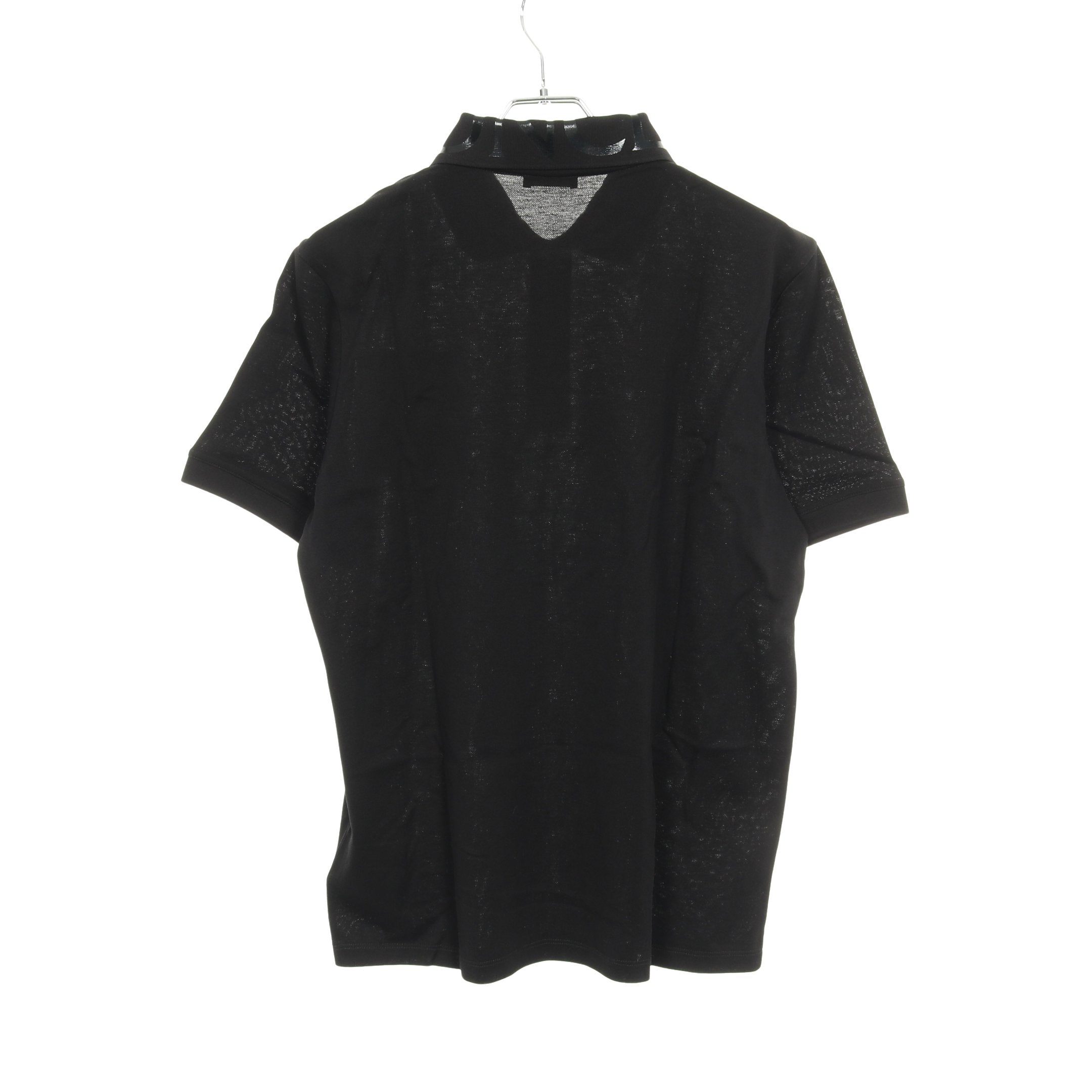 な*ん様 MONCLER モンクレール 半袖 ポロシャツ M ブラック ワッペン MONCLER（モンクレール） 半袖 ポロシャツ メンズ ワンポイント