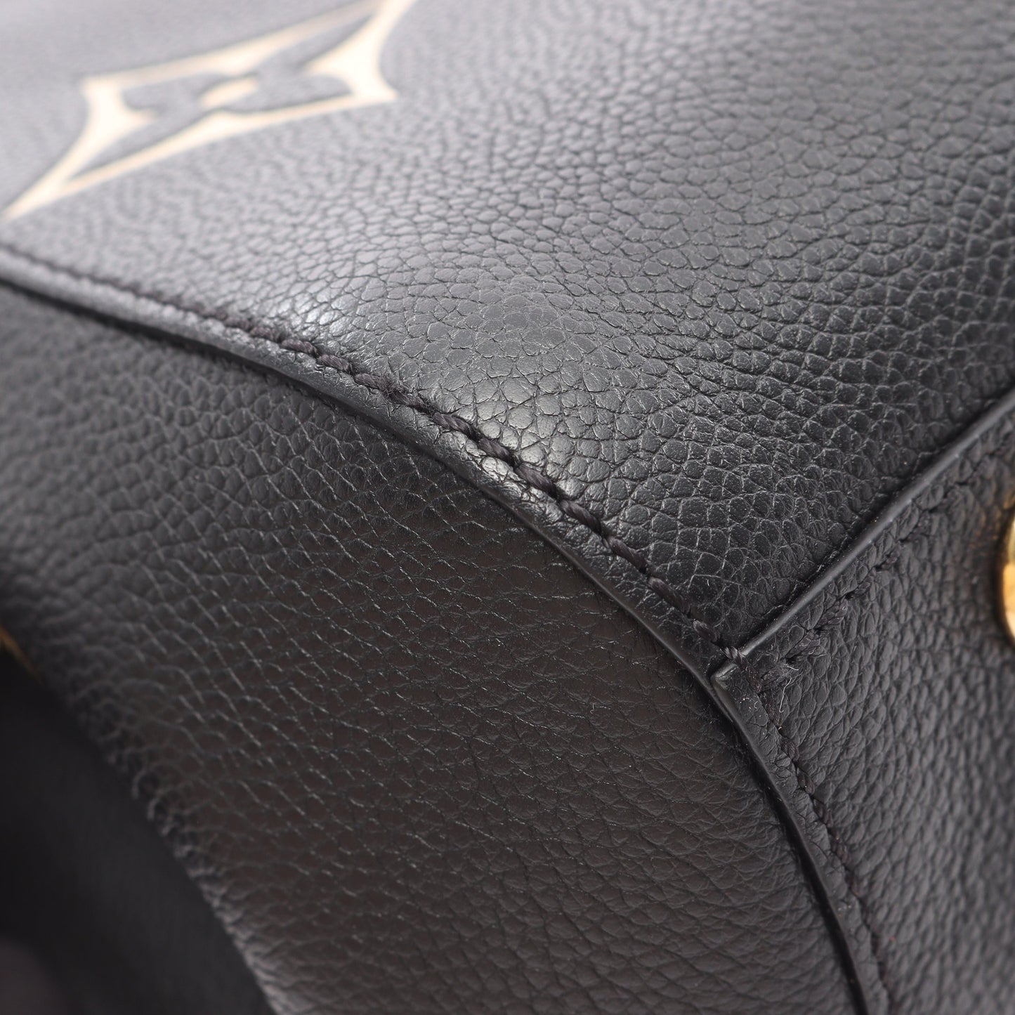 モンテーニュBB バイカラーモノグラムアンプラント ハンドバッグ レザー ブラック ベージュ 2WAY ルイヴィトン バッグ LOUIS VUITTON