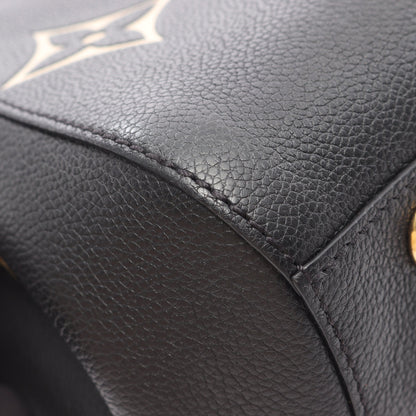 モンテーニュBB バイカラーモノグラムアンプラント ハンドバッグ レザー ブラック ベージュ 2WAY ルイヴィトン バッグ LOUIS VUITTON