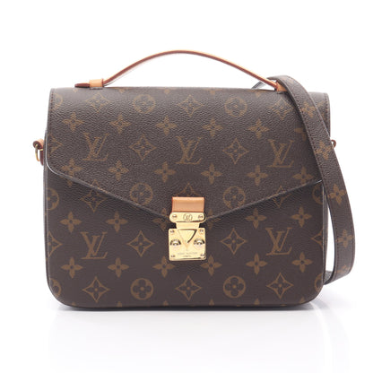 ポシェット メティス MM モノグラム ハンドバッグ PVC レザー ブラウン 2WAY ルイヴィトン バッグ LOUIS VUITTON