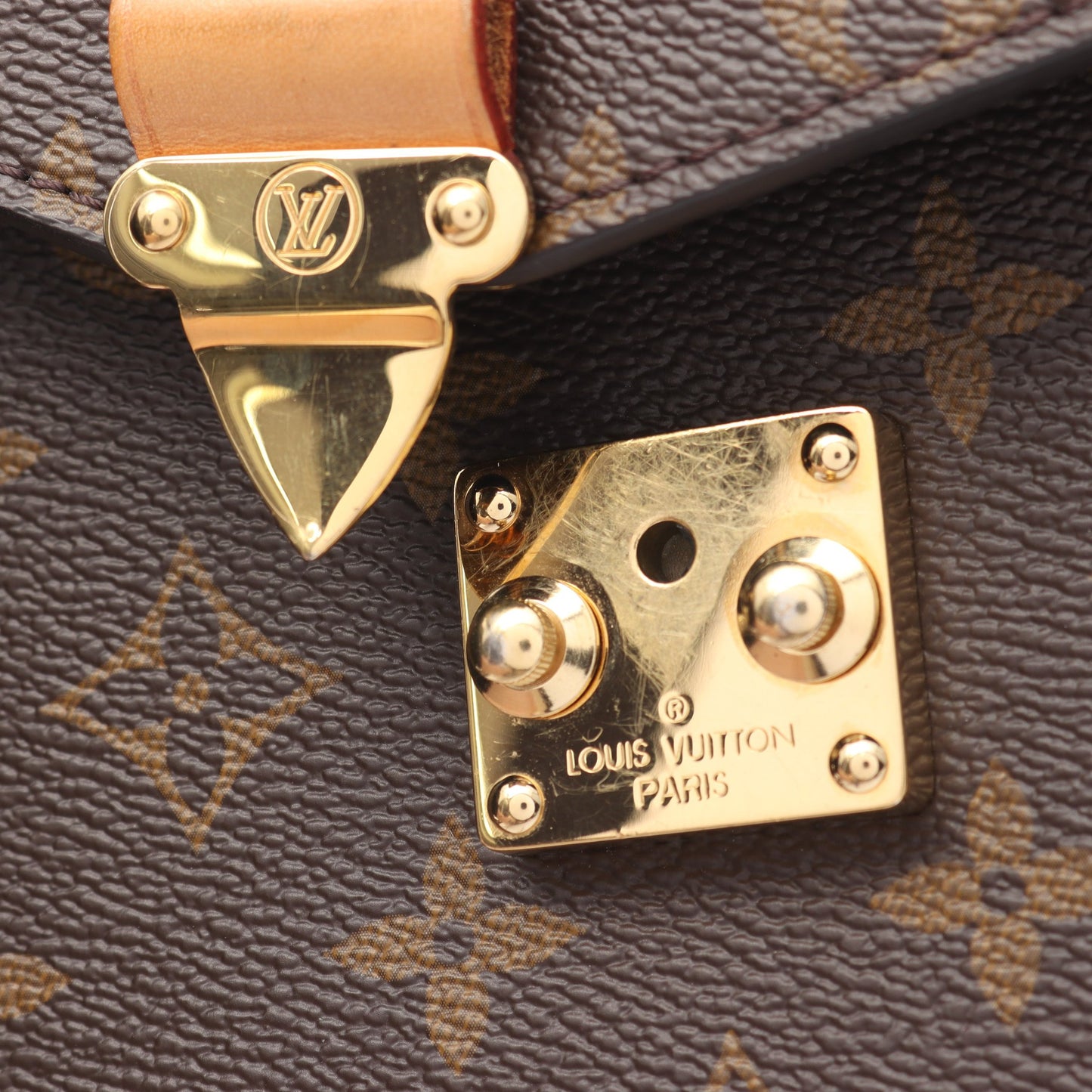 ポシェット メティス MM モノグラム ハンドバッグ PVC レザー ブラウン 2WAY ルイヴィトン バッグ LOUIS VUITTON