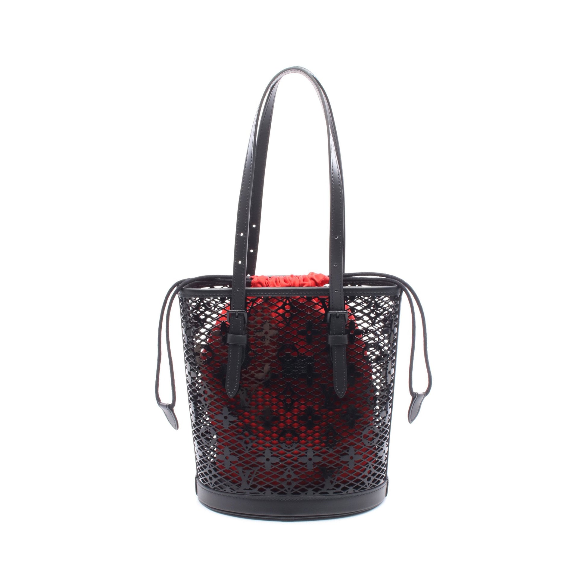 バケットPM モノグラム レース ハンドバッグ レザー ブラック ルイヴィトン バッグ LOUIS VUITTON