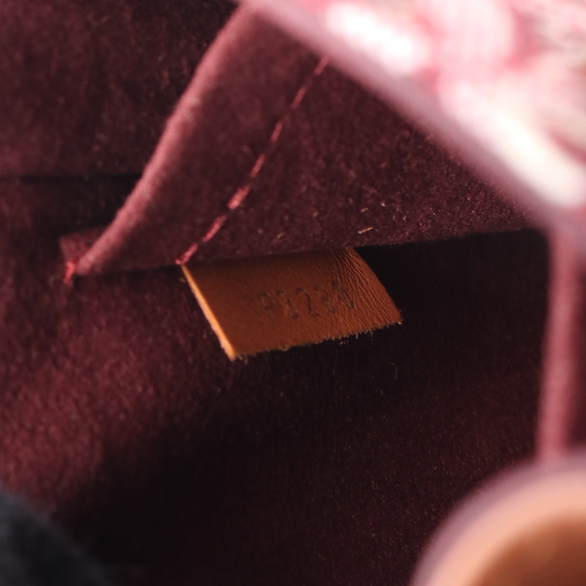プティット サックプラ モノグラムジャカード Since 1854 ハンドバッグ キャンバス レザー ボルドー ブラウン 2WAY バッグ LOUIS VUITTON