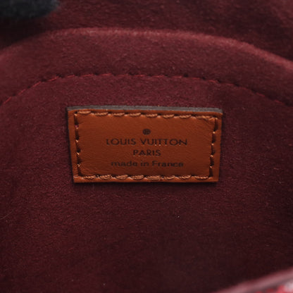 プティット サックプラ モノグラムジャカード Since 1854 ハンドバッグ キャンバス レザー ボルドー ブラウン 2WAY バッグ LOUIS VUITTON