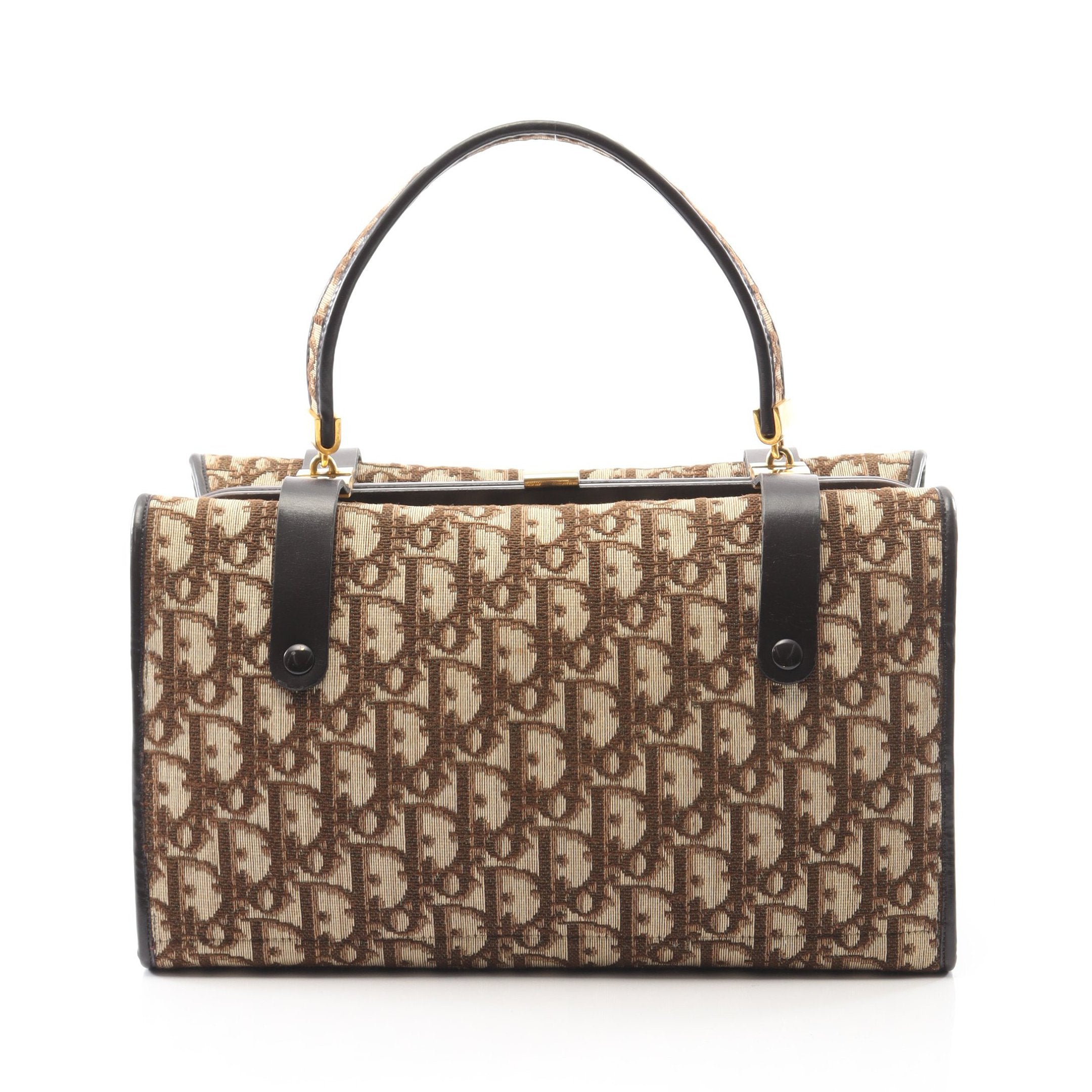 ChristianDior トロッター ハンドバッグ ブラウン キャンバス 【公式通販】