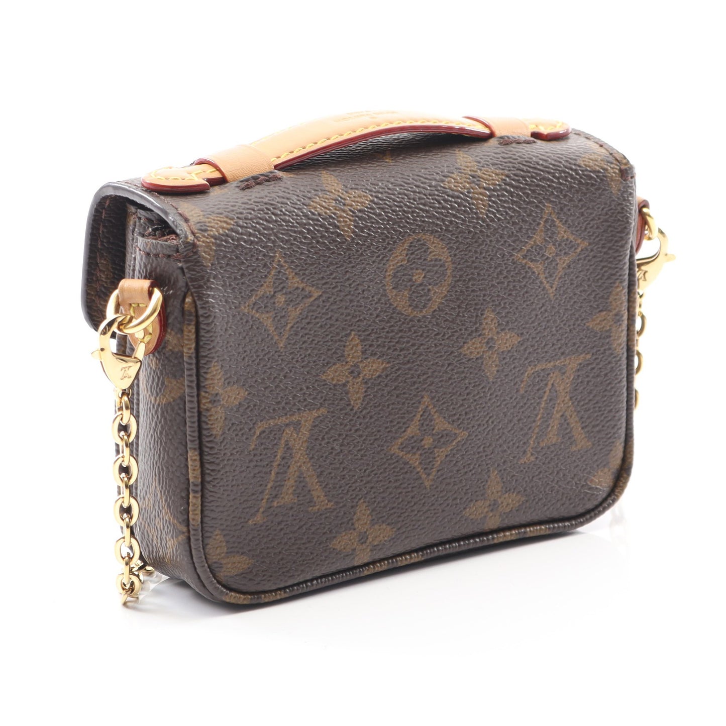 ミクロ メティス モノグラム ハンドバッグ PVC レザー ブラウン 2WAY ルイヴィトン バッグ LOUIS VUITTON