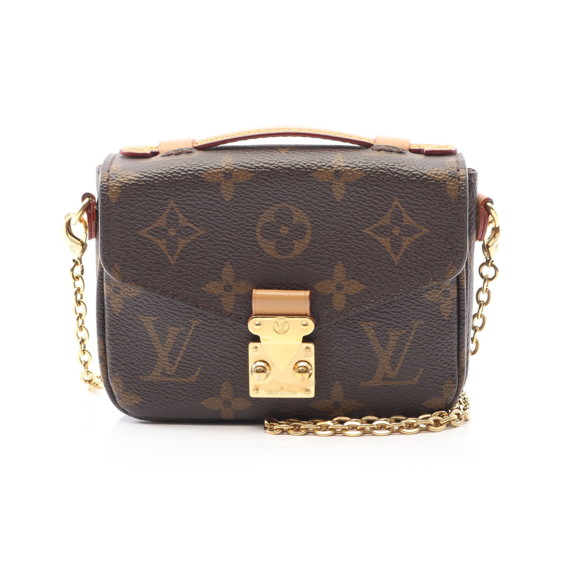 ミクロ メティス モノグラム ハンドバッグ PVC レザー ブラウン 2WAY ルイヴィトン バッグ LOUIS VUITTON