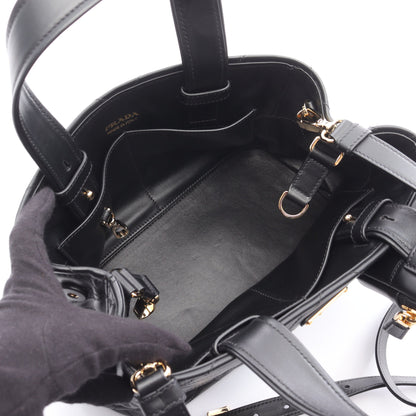 ハンドバッグ キルティング レザー ブラック 2WAY プラダ バッグ PRADA
