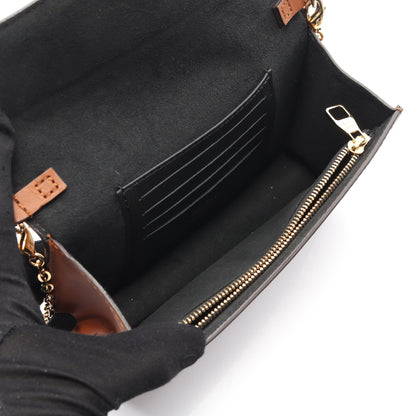 ポルトフォイユ ドーフィーヌ モノグラムリバース チェーンウォレット PVC レザー ブラウン ベージュ ルイヴィトン バッグ LOUIS VUITTON