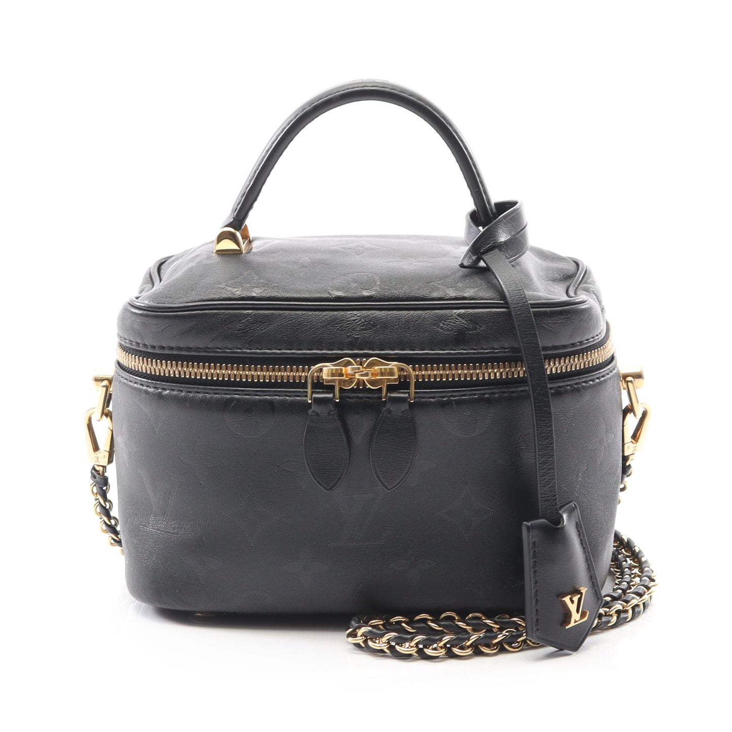 ヴァニティPM モノグラムインク ハンドバッグ バニティバッグ レザー ブラック 2WAY ルイヴィトン バッグ LOUIS VUITTON