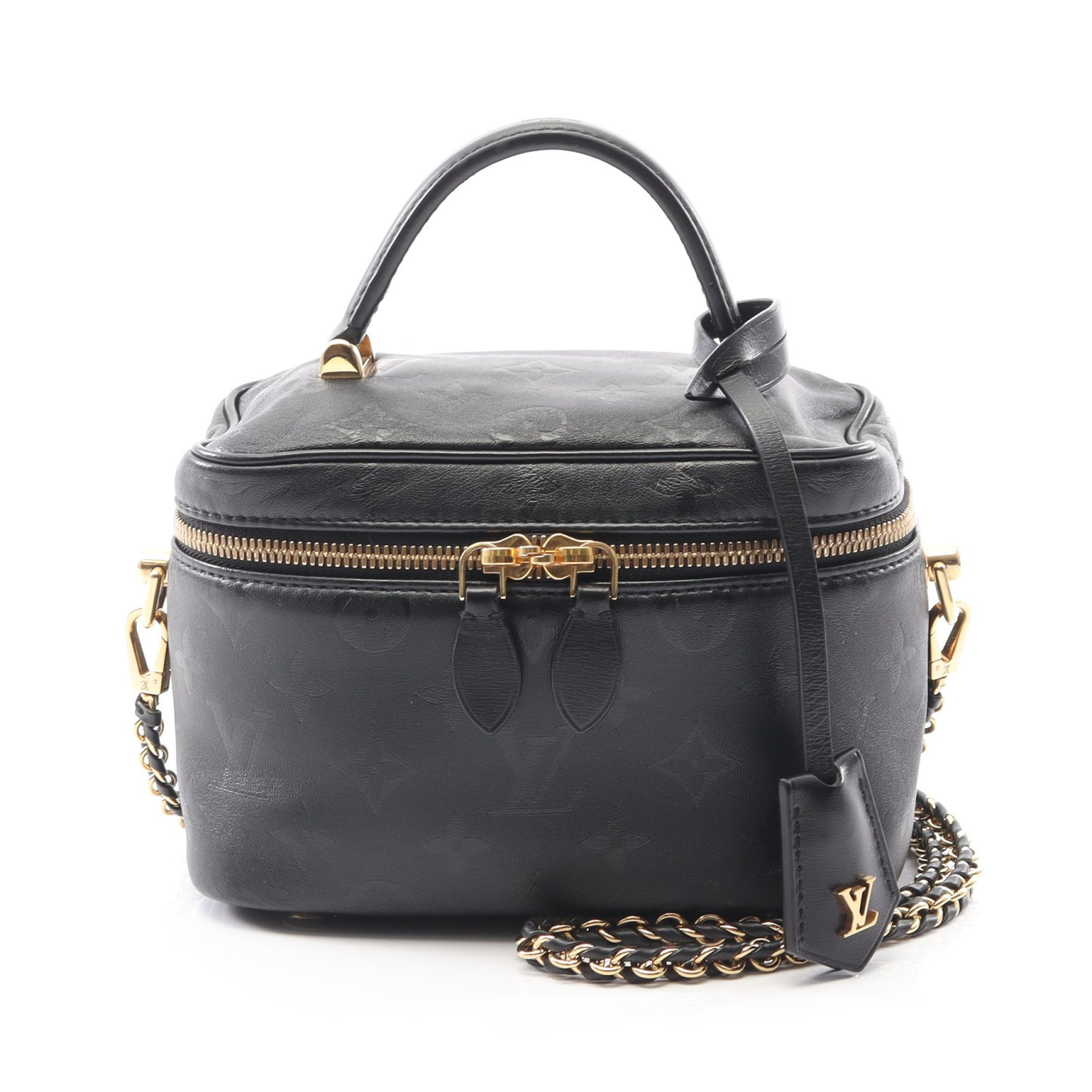 ヴァニティPM モノグラムインク ハンドバッグ バニティバッグ レザー ブラック 2WAY ルイヴィトン バッグ LOUIS VUITTON