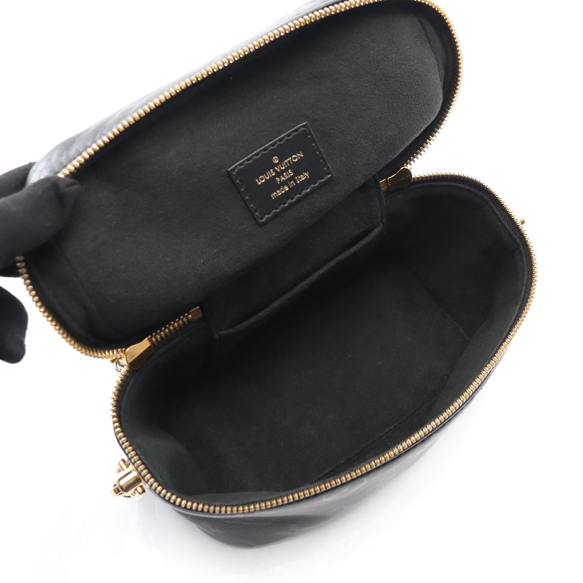 ヴァニティPM モノグラムインク ハンドバッグ バニティバッグ レザー ブラック 2WAY ルイヴィトン バッグ LOUIS VUITTON
