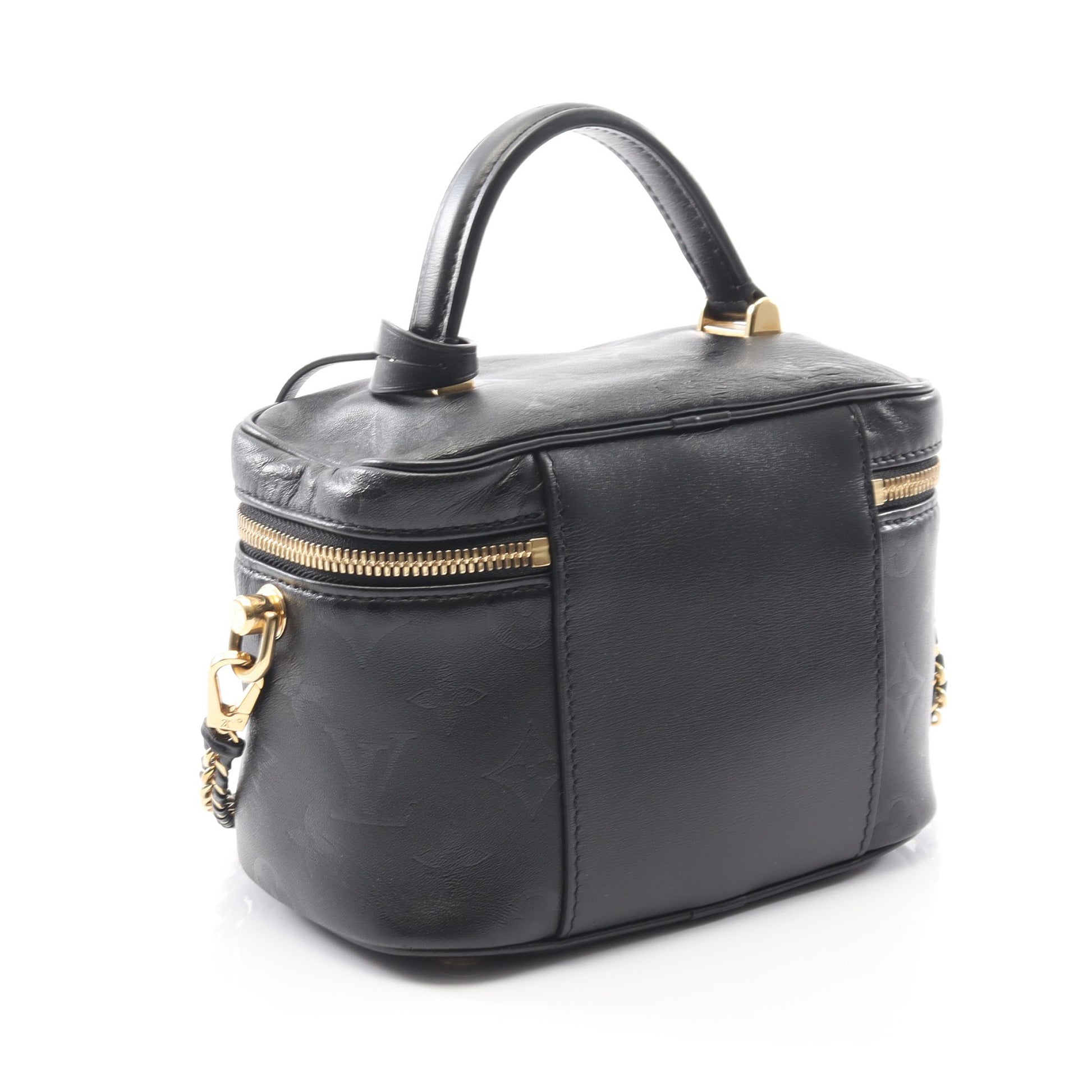 ヴァニティPM モノグラムインク ハンドバッグ バニティバッグ レザー ブラック 2WAY ルイヴィトン バッグ LOUIS VUITTON