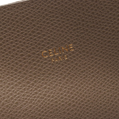 バーティカル スモール カバ ハンドバッグ トートバッグ レザー グレーブラウン 2WAY セリーヌ バッグ CELINE