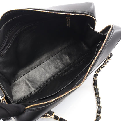チョコバー チェーンショルダーバッグ レザー ブラック ゴールド金具 シャネル バッグ CHANEL