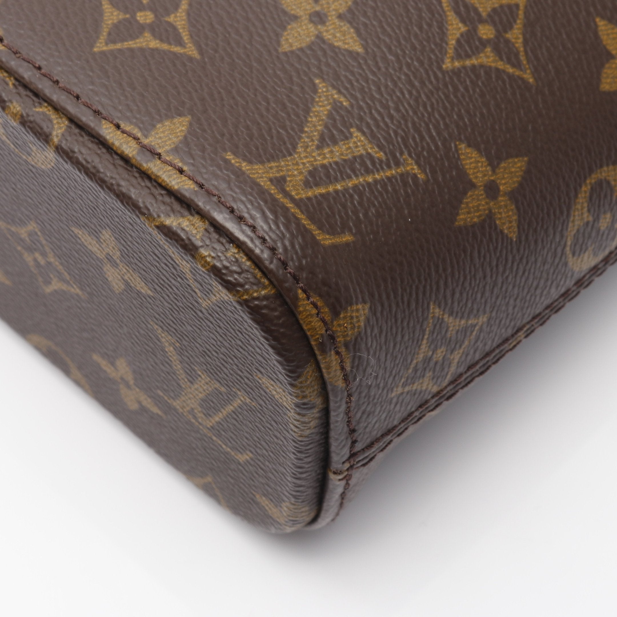 ヴァヴァンPM モノグラム ハンドバッグ PVC レザー ブラウン ルイ