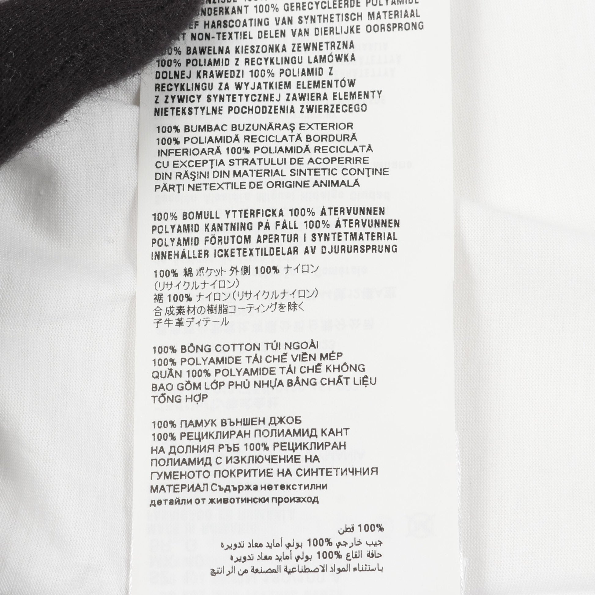 Re-Nylon トライアングルロゴプレート Tシャツ クルーネック コットン ホワイト プラダ トップス PRADA
