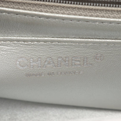 ミニマトラッセ20 チェーンショルダーバッグ レザー シルバー シルバー金具 シャネル バッグ CHANEL