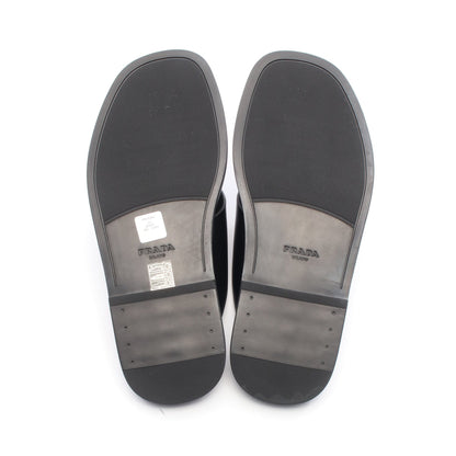 クリスクロス サンダル レザー ブラック プラダ シューズ PRADA