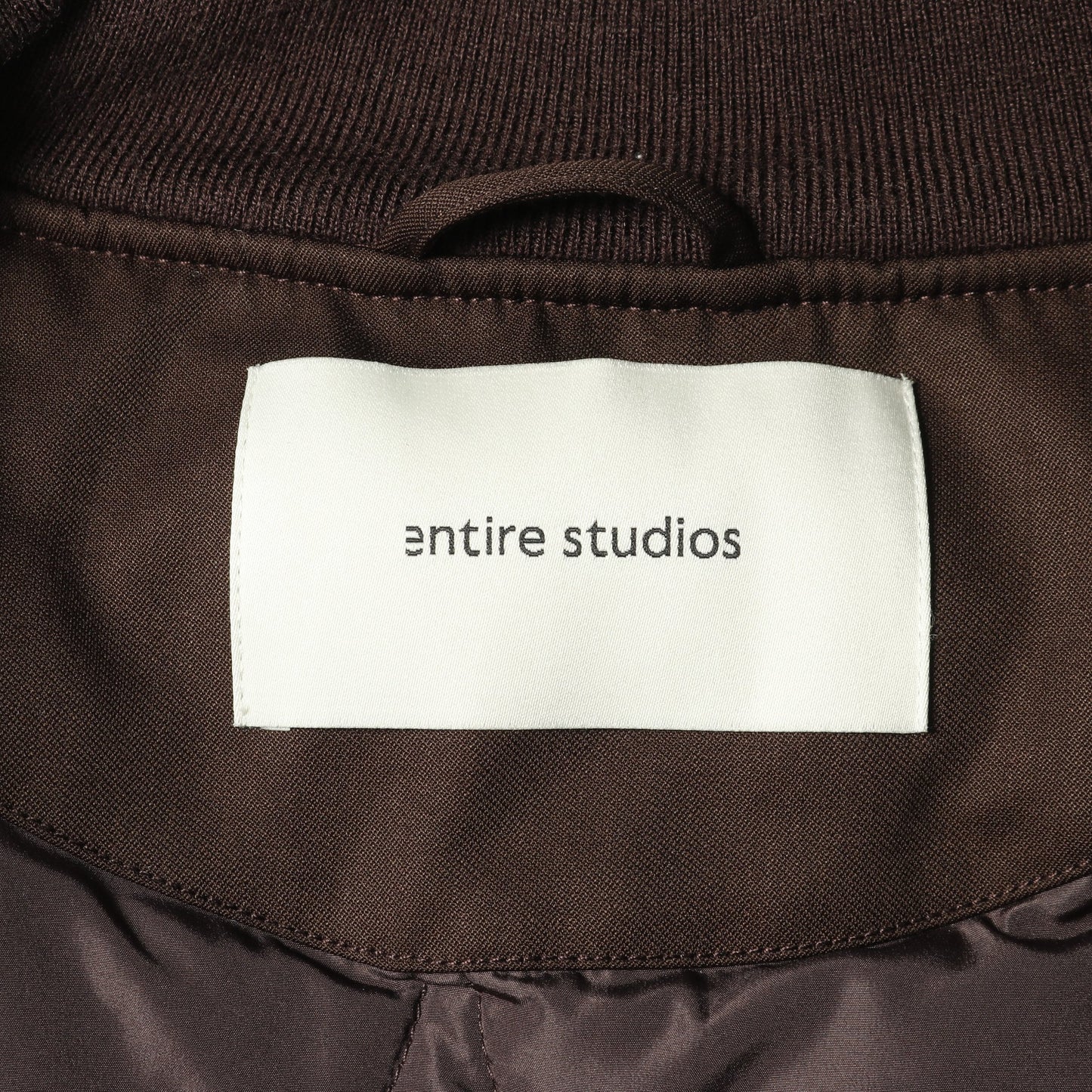 CROPPED BROAD BOMBER SUITING ボンバージャケット ウール ブラウン エンタイアスタジオ アウター ENTIRE STUDIOS
