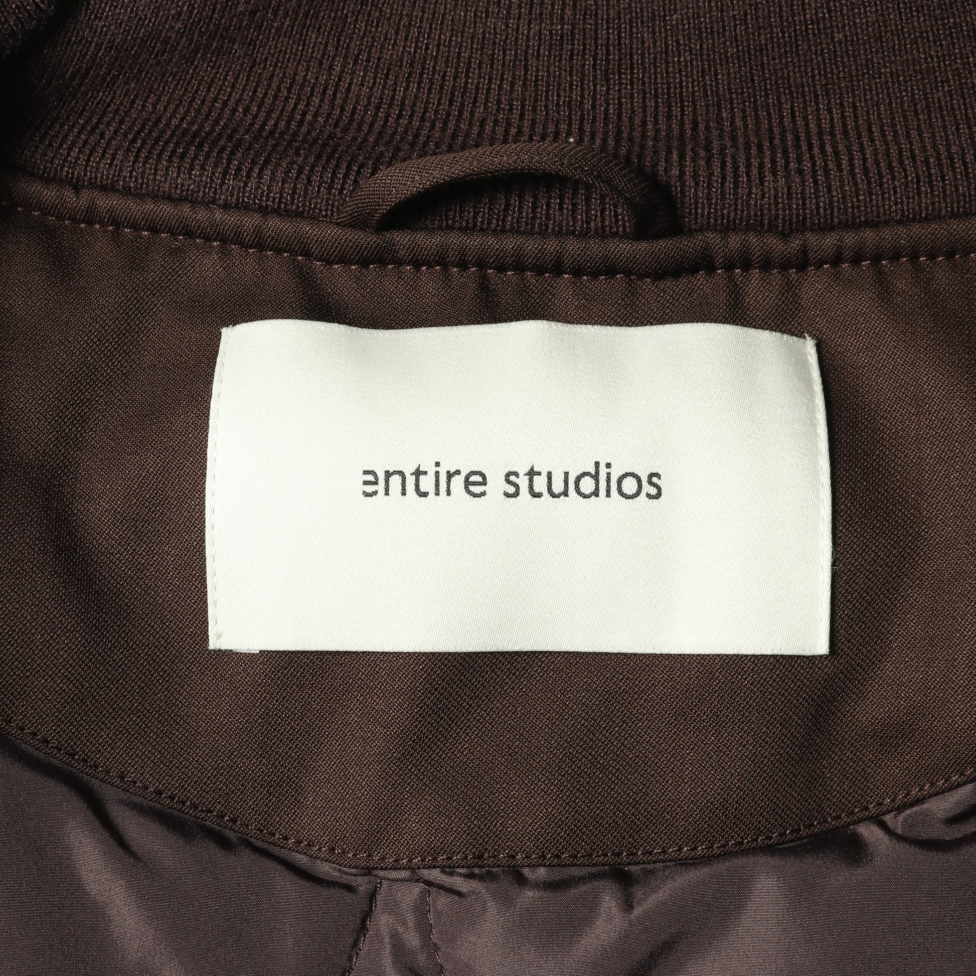 CROPPED BROAD BOMBER SUITING ボンバージャケット ウール ブラウン エンタイアスタジオ アウター ENTIRE STUDIOS