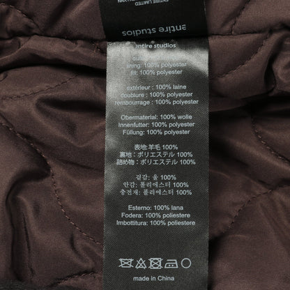 CROPPED BROAD BOMBER SUITING ボンバージャケット ウール ブラウン エンタイアスタジオ アウター ENTIRE STUDIOS