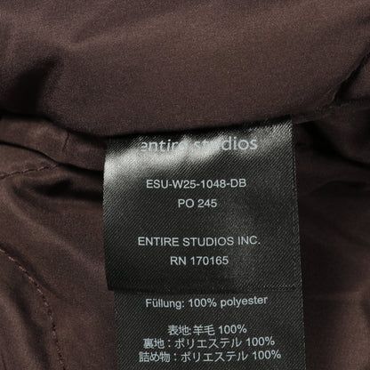 CROPPED BROAD BOMBER SUITING ボンバージャケット ウール ブラウン エンタイアスタジオ アウター ENTIRE STUDIOS