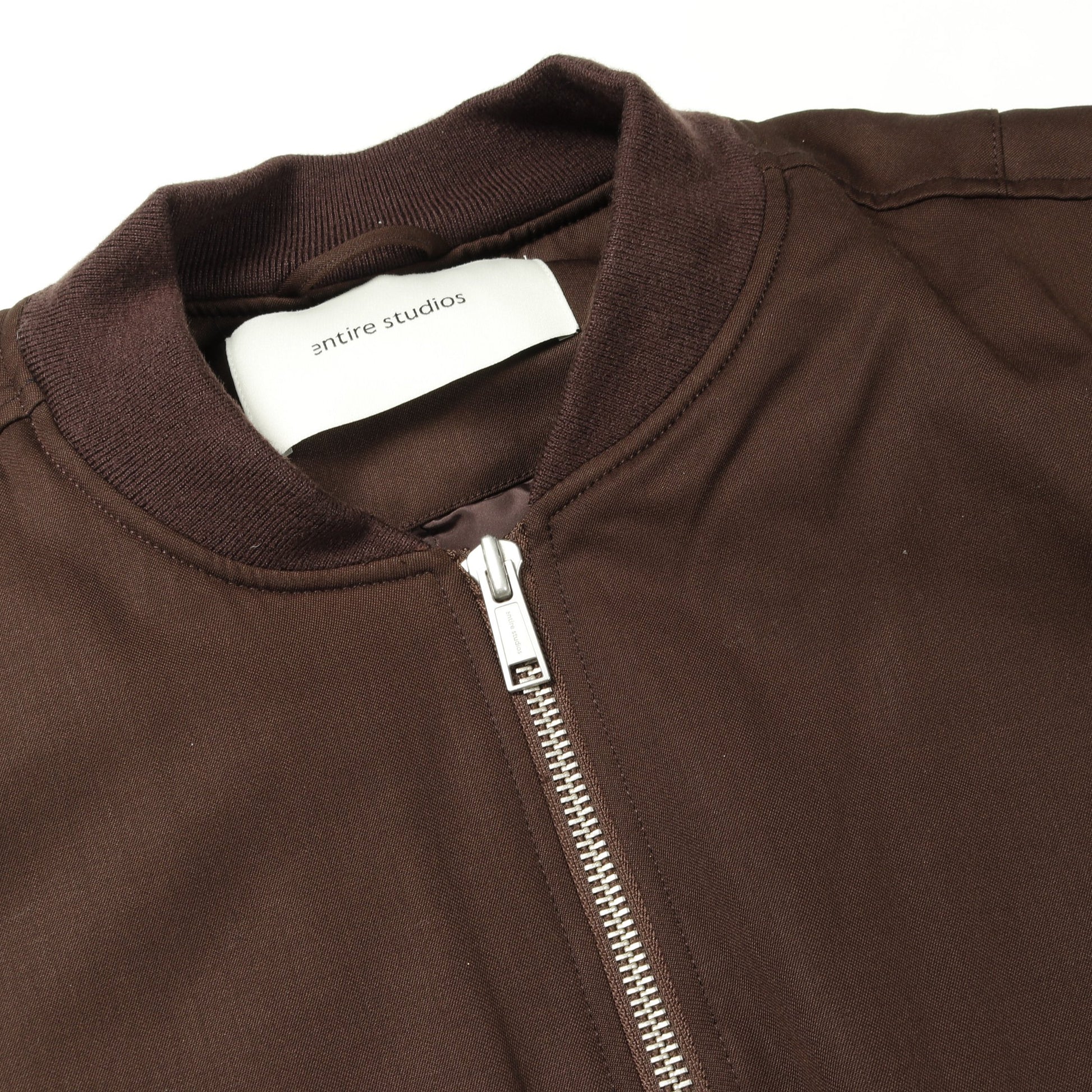 CROPPED BROAD BOMBER SUITING ボンバージャケット ウール ブラウン エンタイアスタジオ アウター ENTIRE STUDIOS