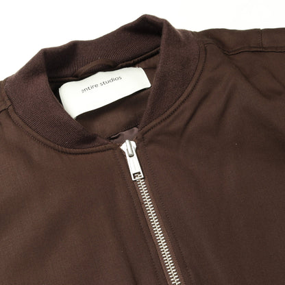 CROPPED BROAD BOMBER SUITING ボンバージャケット ウール ブラウン エンタイアスタジオ アウター ENTIRE STUDIOS