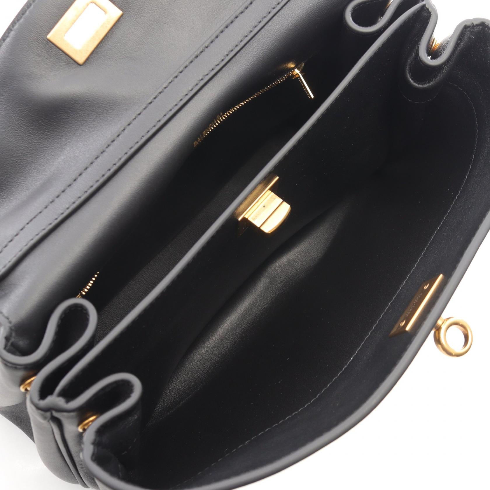 Rodeo スモール ハンドバッグ レザー ブラック バレンシアガ – RECLO