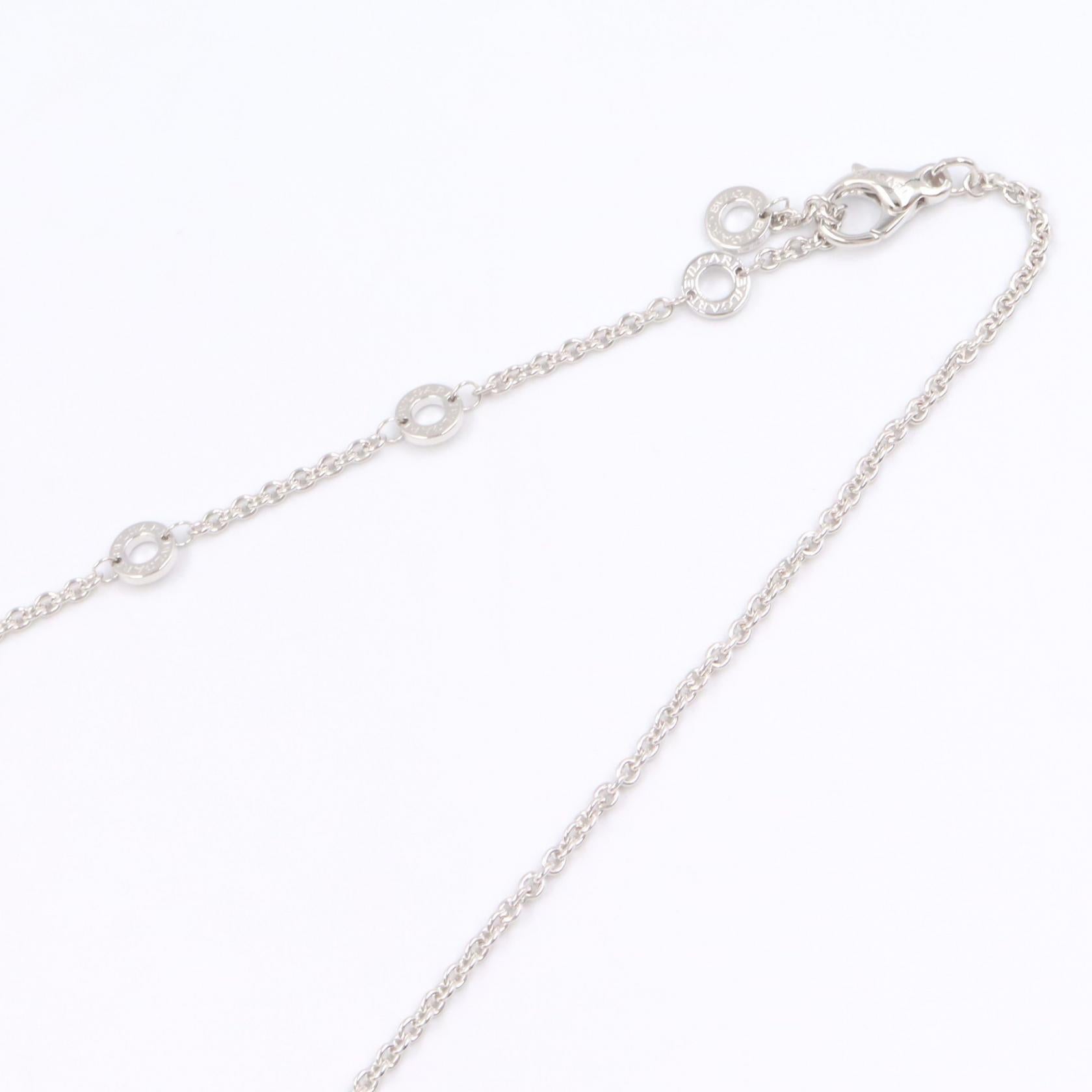 パレンテシ ダイヤネックレス ネックレス K18WG ダイヤモンド ホワイトゴールド クリア ブルガリ アクセサリー BVLGARI