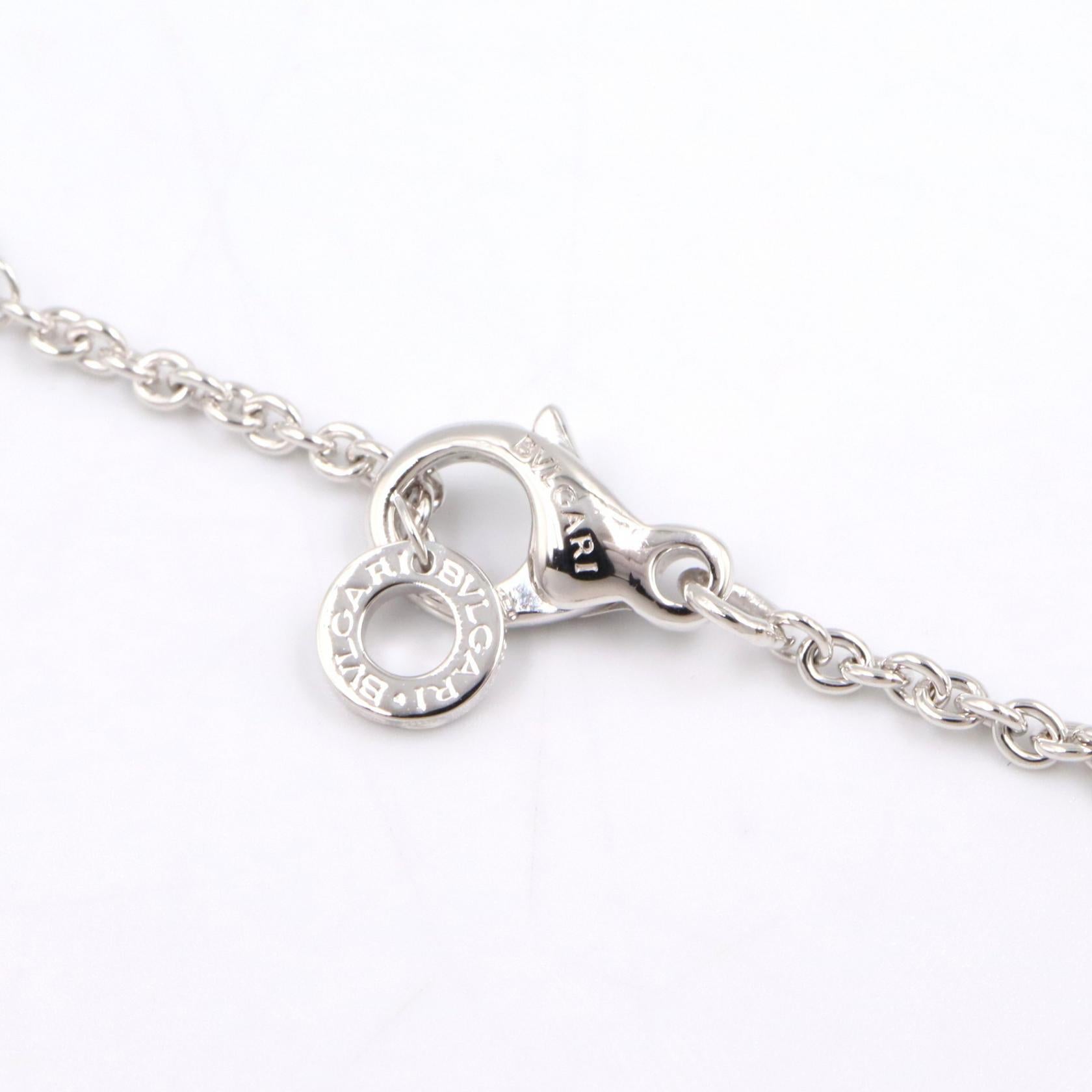 パレンテシ ダイヤネックレス ネックレス K18WG ダイヤモンド ホワイトゴールド クリア ブルガリ アクセサリー BVLGARI