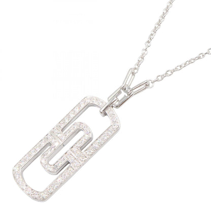 パレンテシ ダイヤネックレス ネックレス K18WG ダイヤモンド ホワイトゴールド クリア ブルガリ アクセサリー BVLGARI