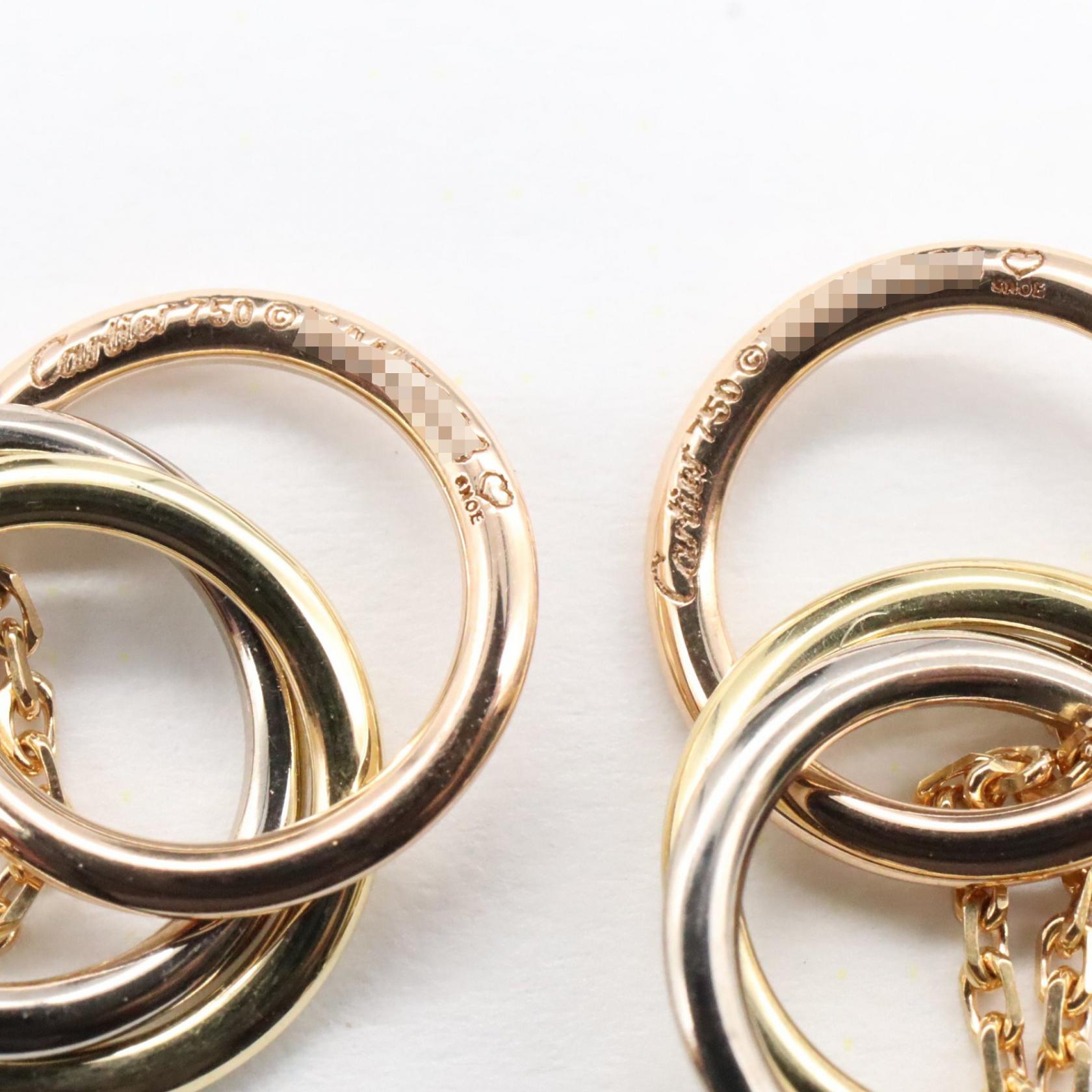 【ひつじとシエスタ】Cartier 750ゴールド トリニティピアス ひつじとシエスタ様専用】Cartier 750ゴールド トリニティピアス