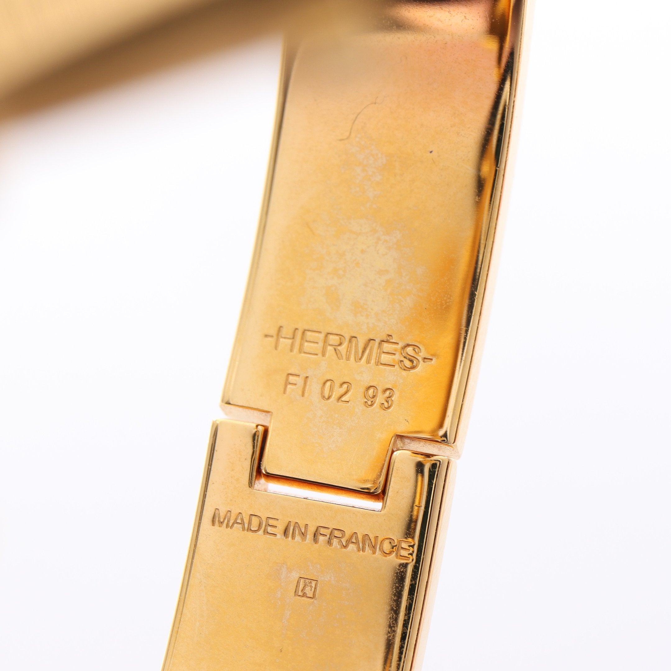 クリックH PM マロングラッセ バングル GP エナメル ゴールド