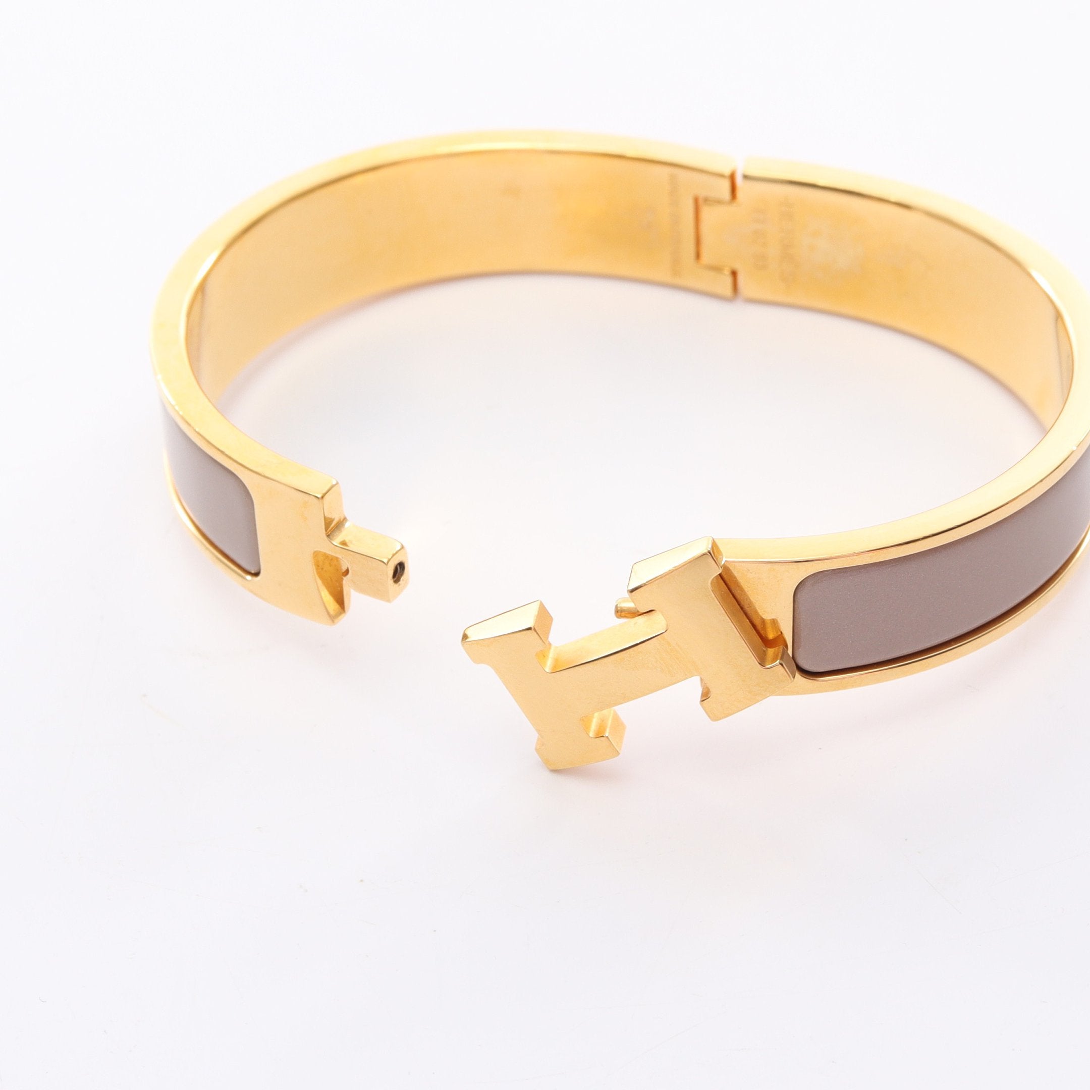 エルメス HERMES クリックH マロングラッセ ゴールド バングル マロングラッセ HERMES Clic H bracelet(エルメス クリックH