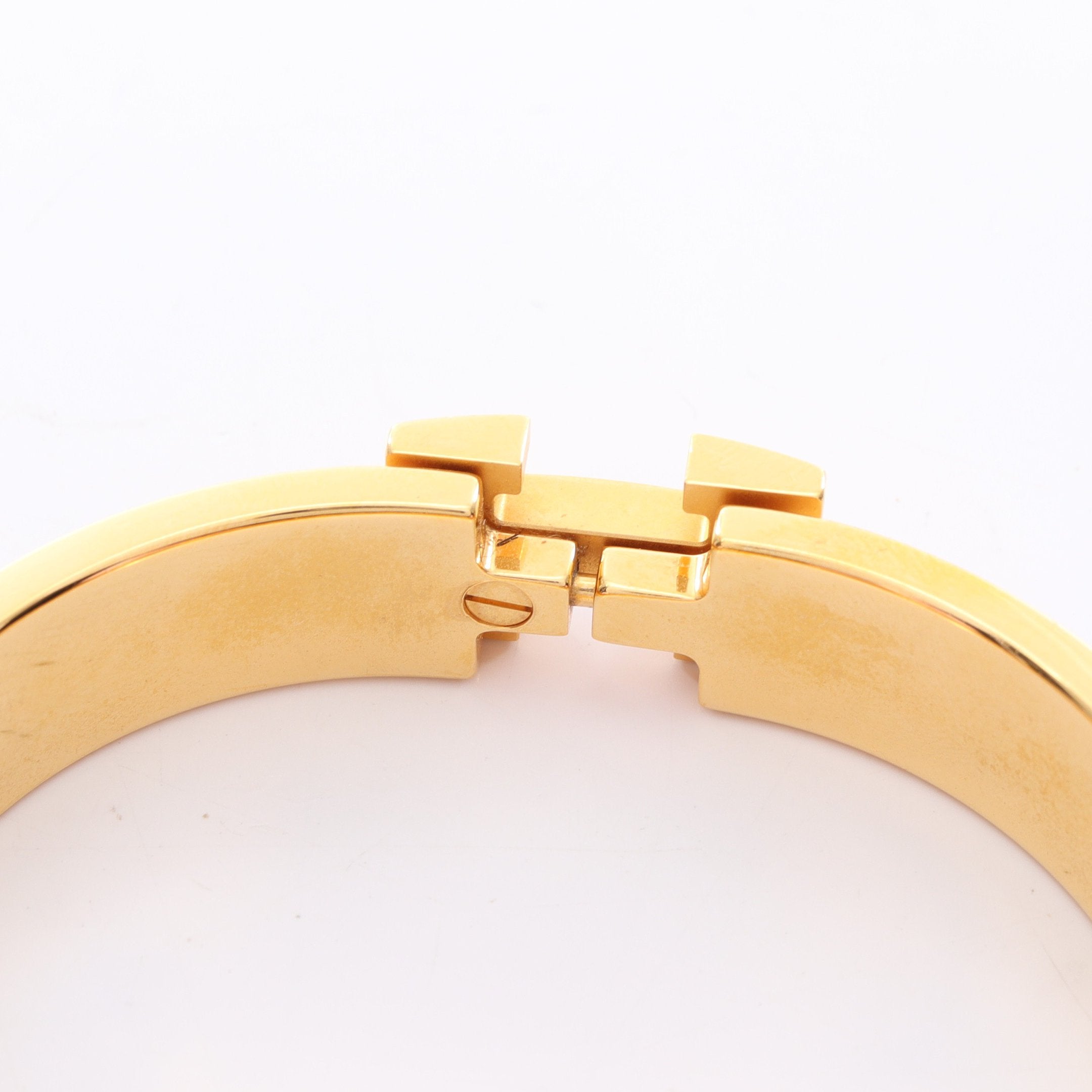 クリックH PM マロングラッセ バングル GP エナメル ゴールド