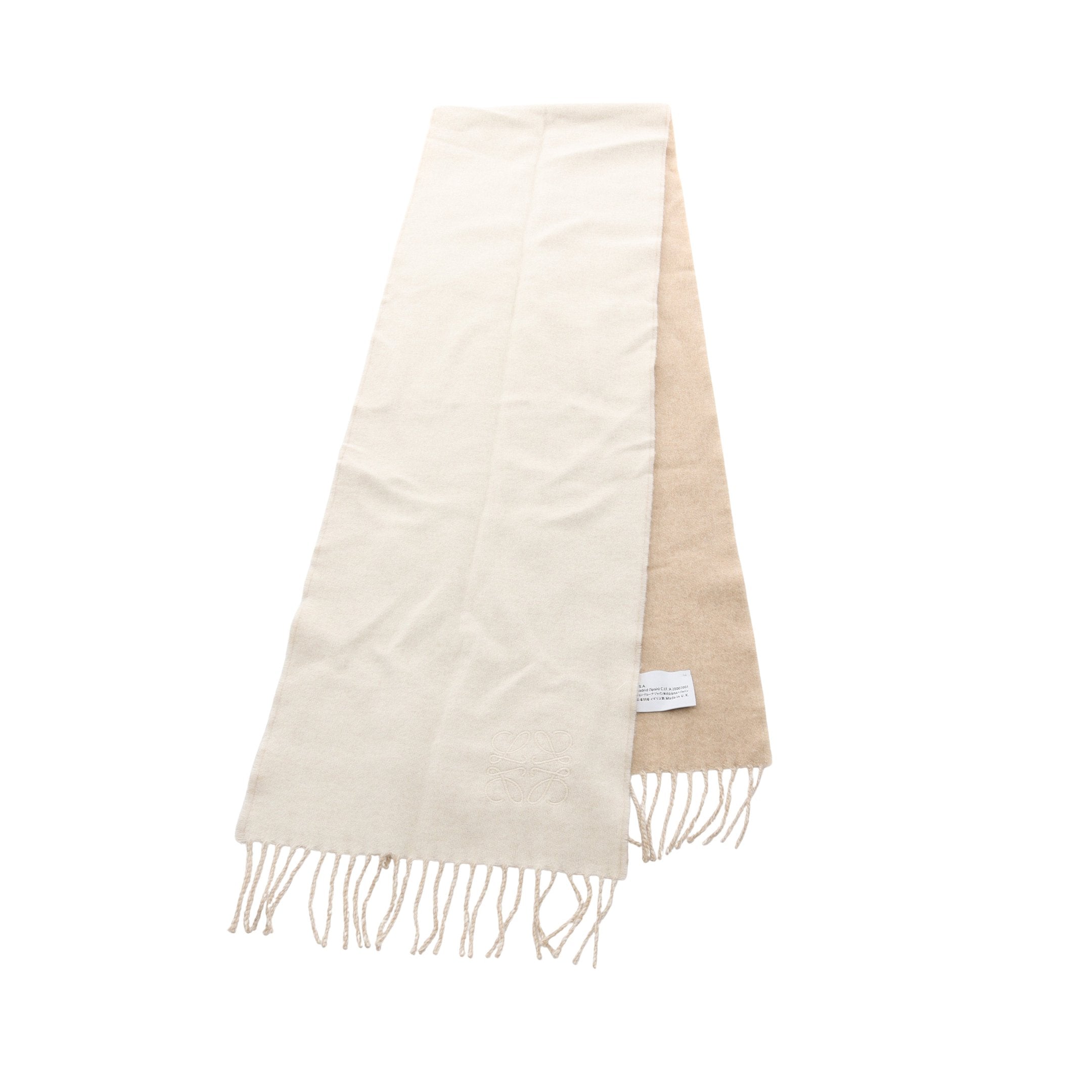 LOEWE ベージュ マフラー ウール カシミヤ ベージュ系 LOEWE(ロエベ