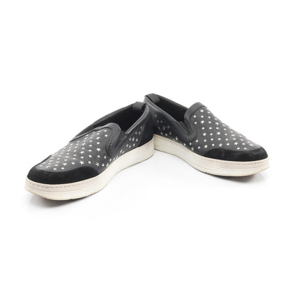 スリッポン レザー スエード ブラック スタースタッズ ジミーチュウ シューズ JIMMY CHOO