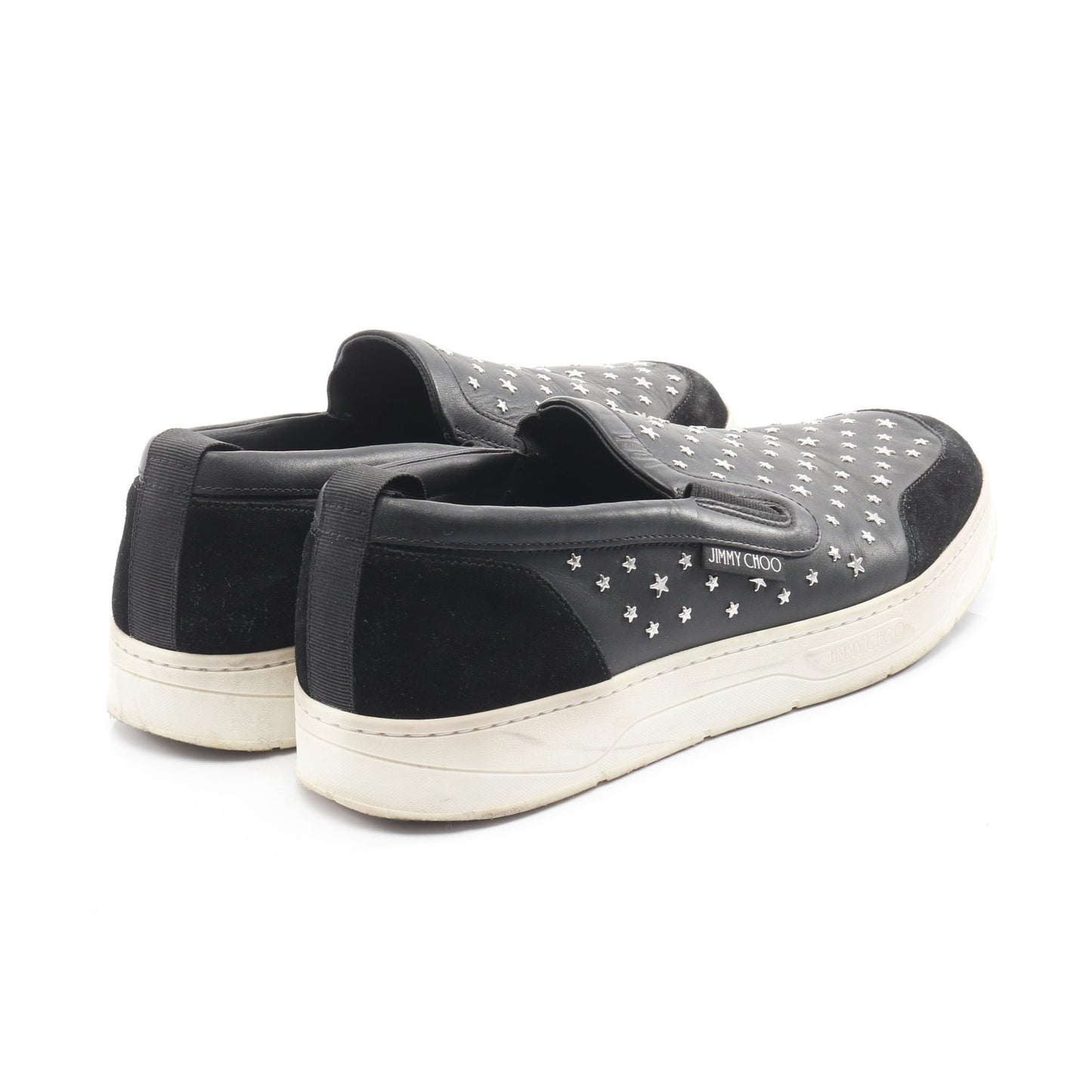 スリッポン レザー スエード ブラック スタースタッズ ジミーチュウ シューズ JIMMY CHOO