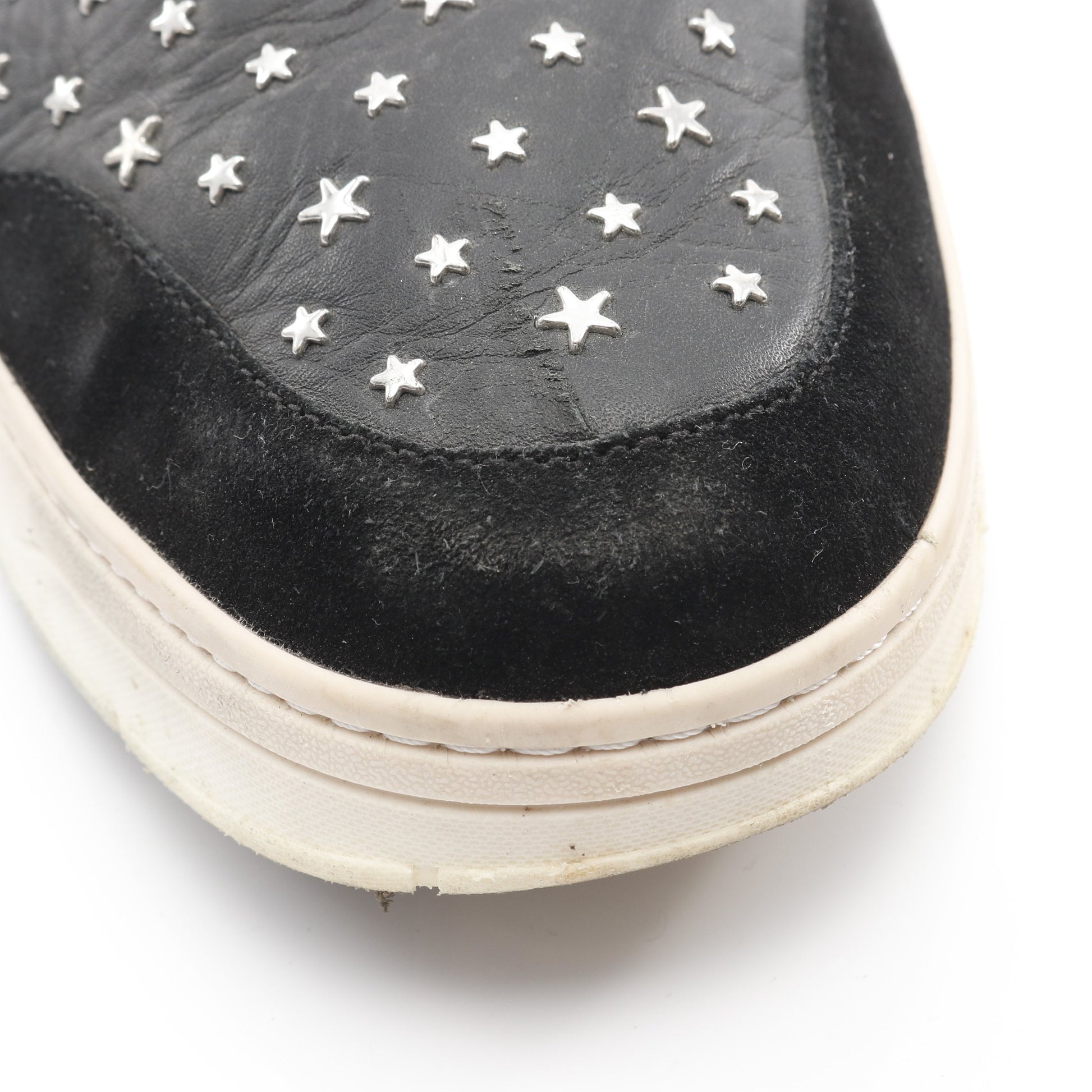 スリッポン レザー スエード ブラック スタースタッズ ジミーチュウ シューズ JIMMY CHOO