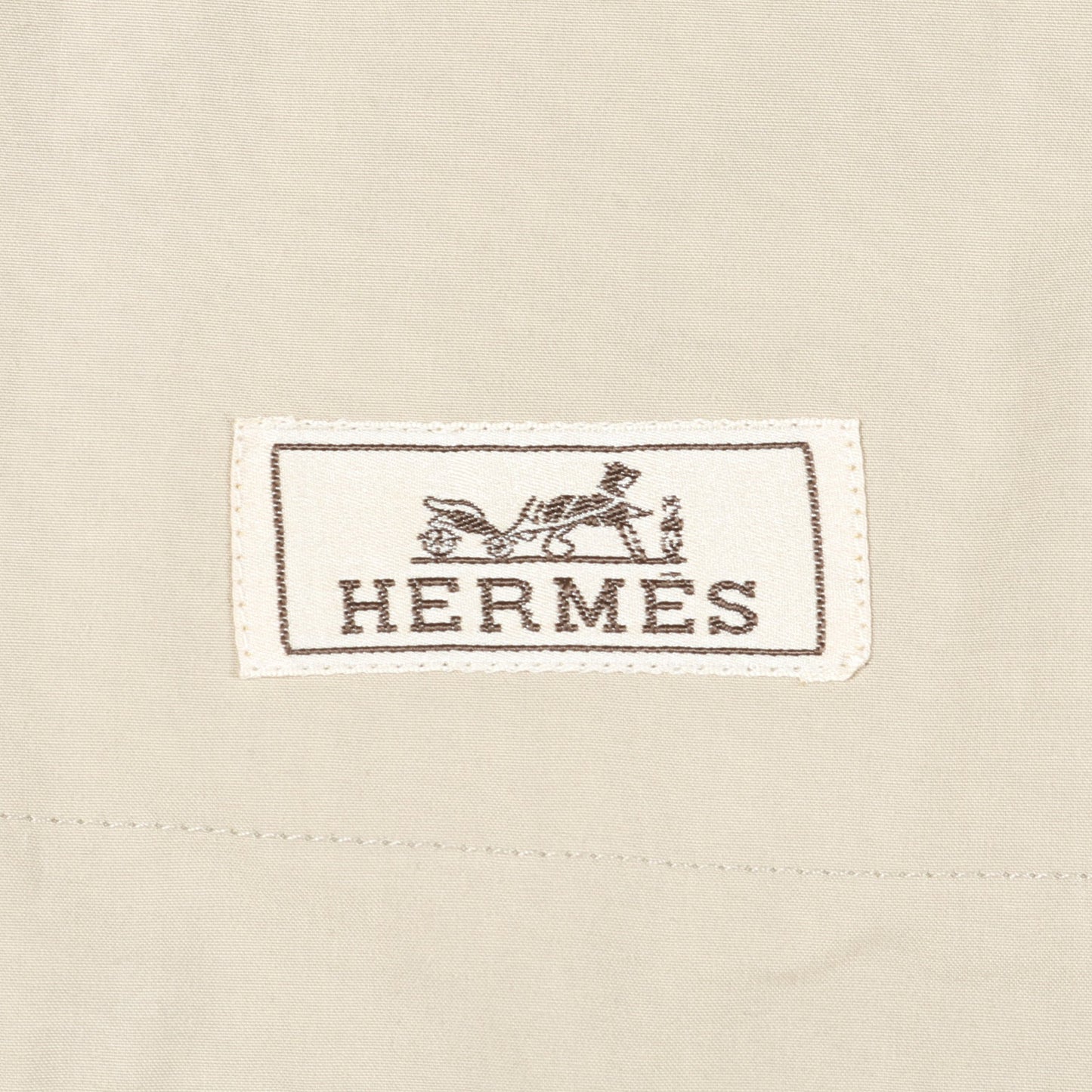 セリエボタン ステンカラーコート チェック ウール ベージュ マルチカラー エルメス アウター HERMES