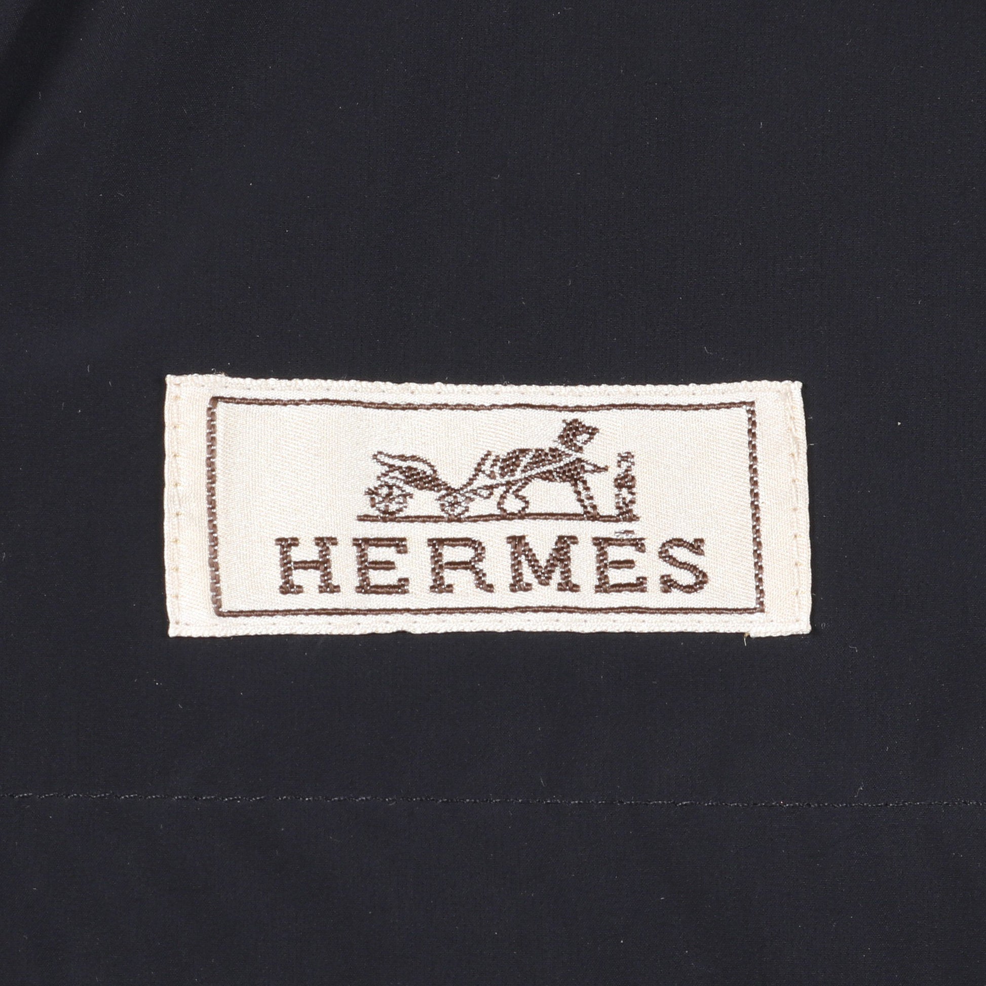 スプリングコート ナイロン ネイビー エルメス アウター HERMES