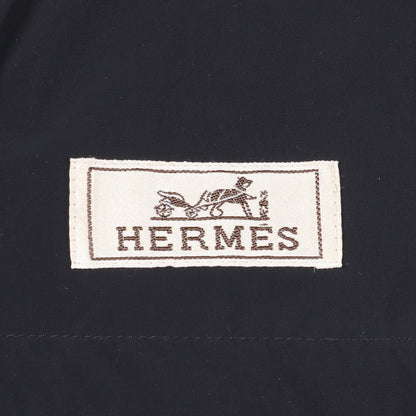 スプリングコート ナイロン ネイビー エルメス アウター HERMES