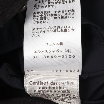 スプリングコート ナイロン ネイビー エルメス アウター HERMES